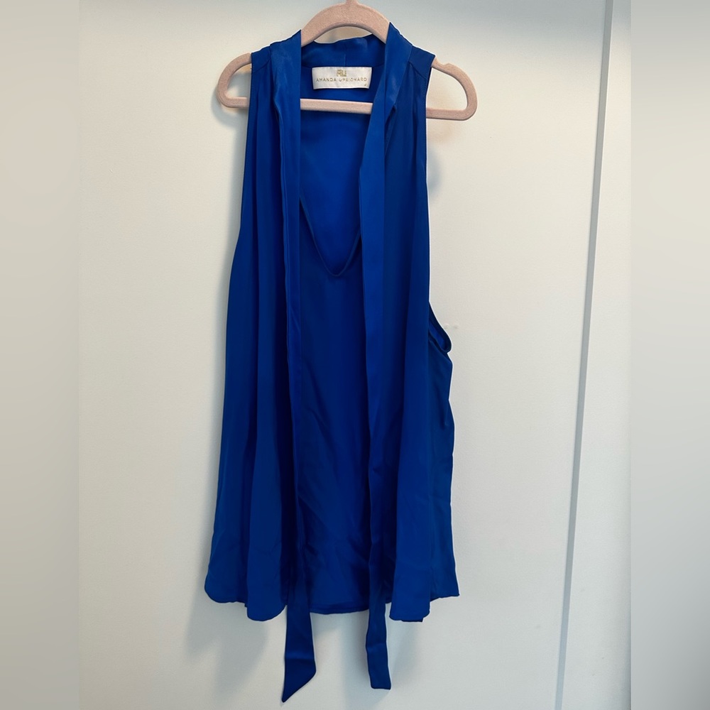 Amanda Uprichard royal blue blouse
